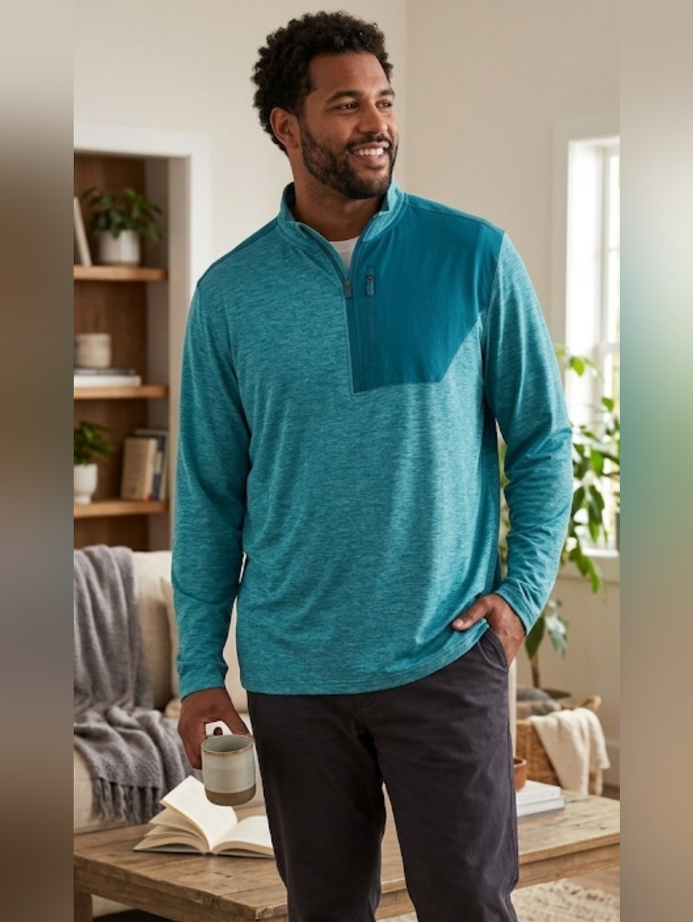 Tek Gear Quarter Zip Pullover Mens New Sz 3XLT